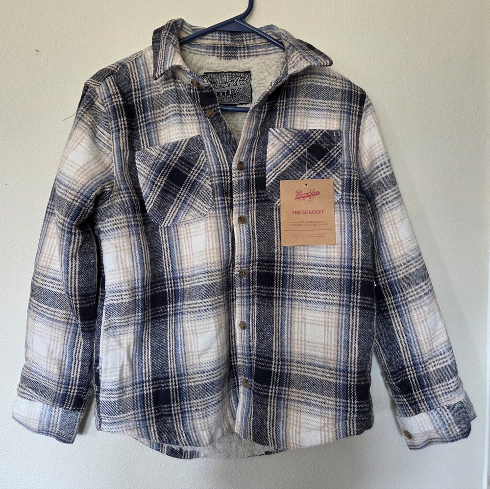 Brooklyn Cloth, Kids Shacket, Size XL 14-16